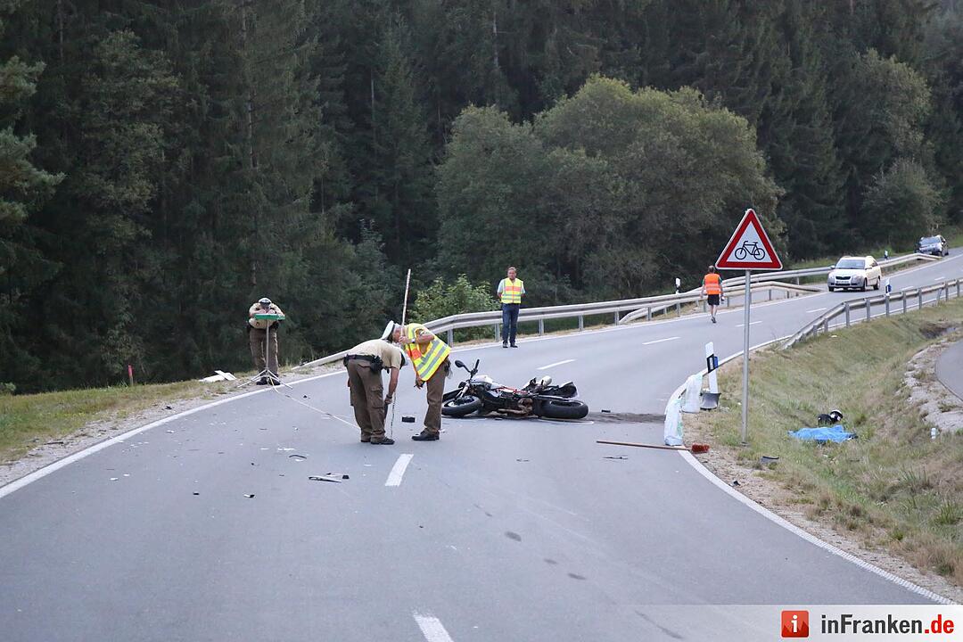 Tödlicher Motorradunfall bei Pottenstein