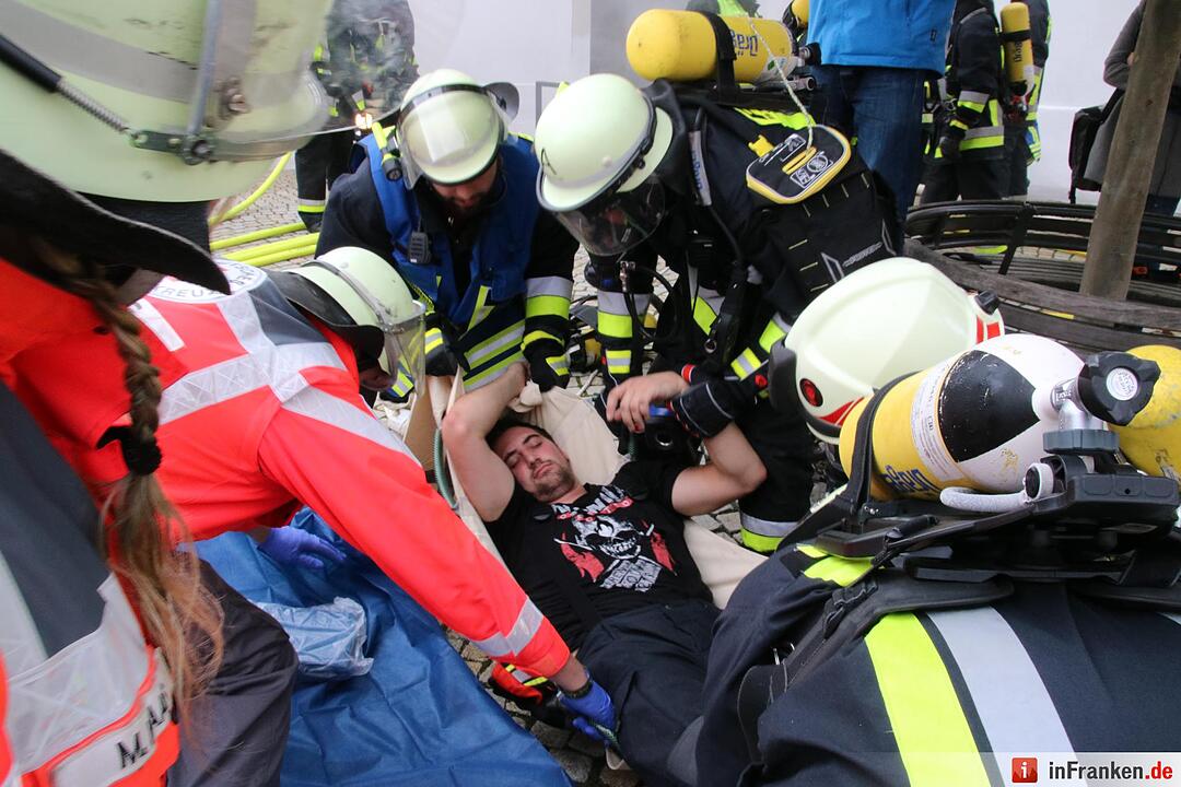 Feuerwehr Hollfeld Großübung
