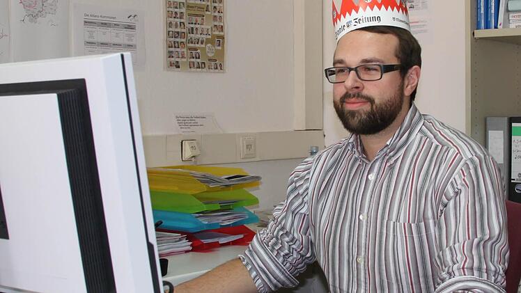 Der Online-Redakteur Tobias Stich hatte bei allen Fragen rings ums Internet den Hut auf.