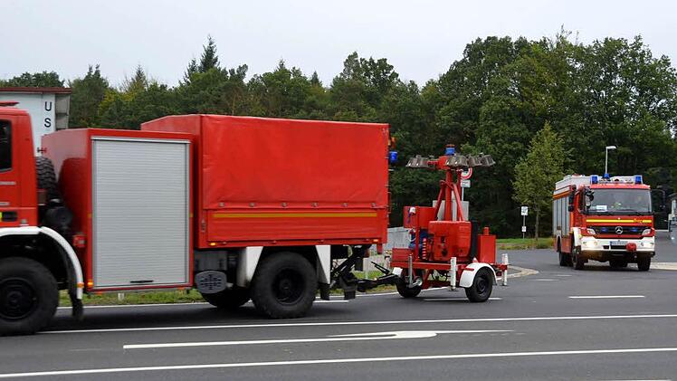 Großübung der Feuerwehr Notfallkontingente Foto: Peter Rauch