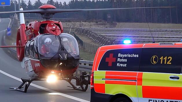 Rettungshubschrauber bei Unfall im Kreis Miltenberg im Einsatz