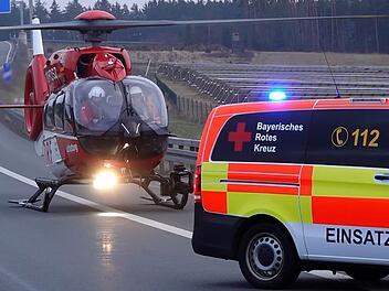 Rettungshubschrauber bei Unfall im Kreis Miltenberg im Einsatz