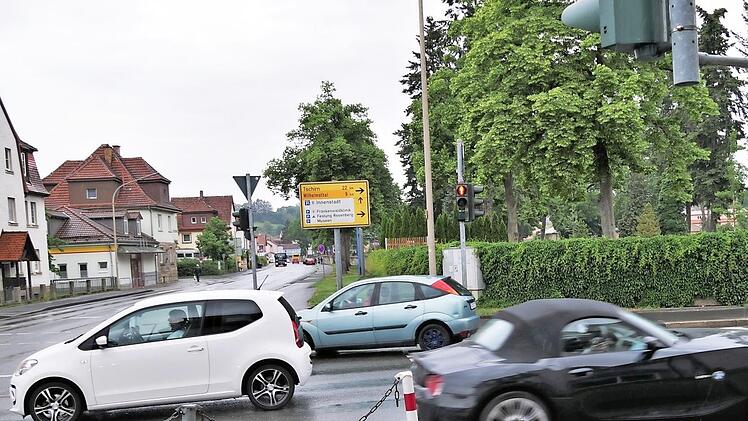Der Bereich St&ouml;hrstra&szlig;e/Rodacher Stra&szlig;e bleibt f&uuml;r Radfahrer eine gef&auml;hrliche Ecke.  Fotos: Sandra Hackenberg