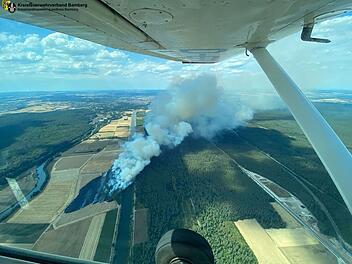 Kreis Bamberg: Großer Waldbrand - Feuerwehr berichtet über "Tortur"