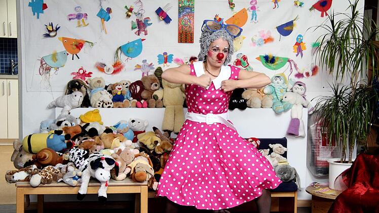 Klinik-Clown Rosa war zu Besuch in Weisendorf   Foto: Richard Sänger