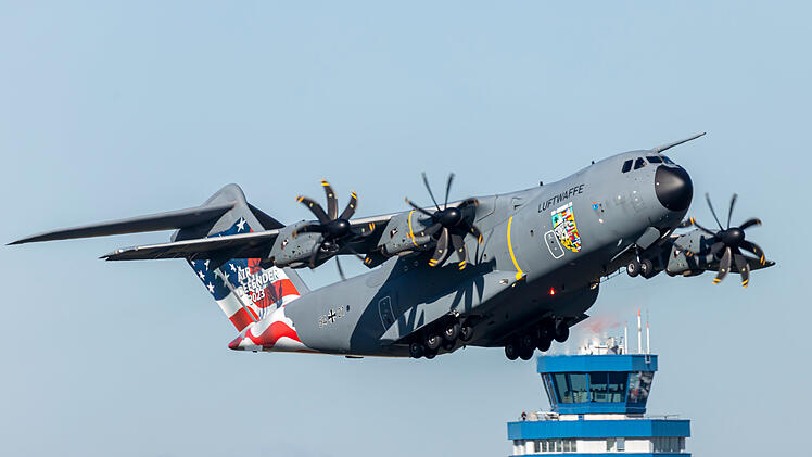 Airbus A400M mit Sonderfolierung Air Defender 2023