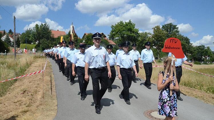 Die Weißenbrunner Floriansjünger waren stark vertreten. Foto: Karl-Heinz Hofmann