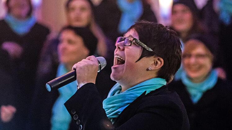 Begeisternder Auftritt: Das Vocalensemble Coburg gastierte in der Schlosskirche von Lahm im Itzgrund.Foto: Jochen Berger