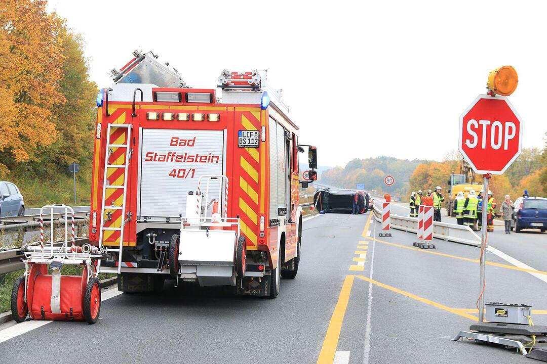 Unfall auf A73 bei Bad Sttaffelstein