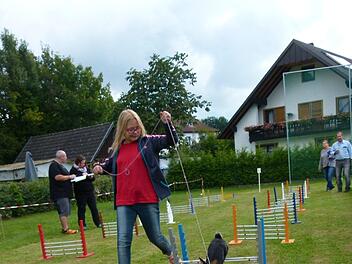 Die Kaninchen erwiesen sich als sehr talentierte Hürdenläufer. Fotos: Doris Weidner
