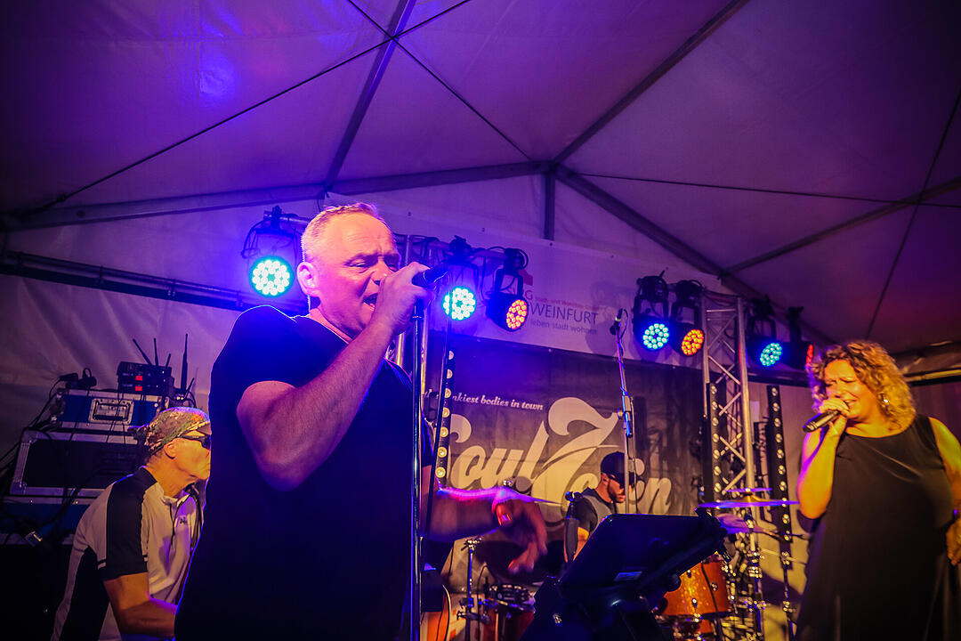 Beste Stimmung beim Stadtfest in Schweinfurt.