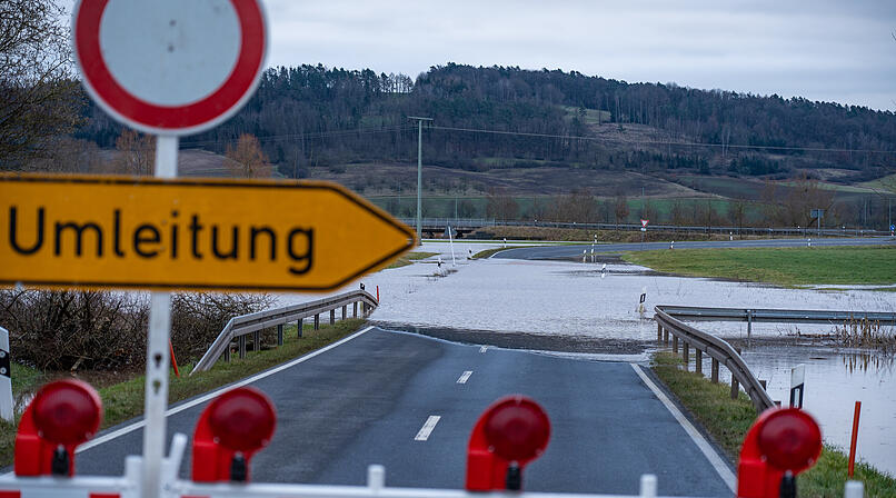 Hochwassergefahr in Franken