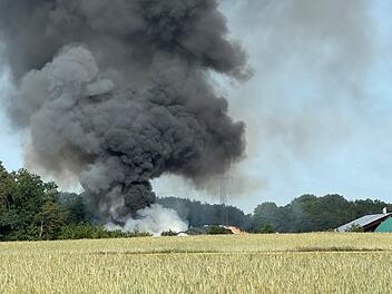 Feuer an Biogasanlage bei Weisendorf