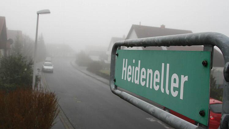 In Poppenroth endet die Ortsverbindungsstraße in der Straße Heideneller...Foto: Ruppert