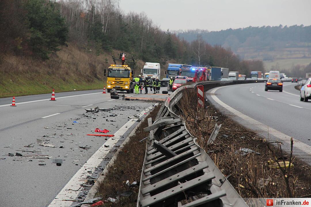 Unfall auf der A70