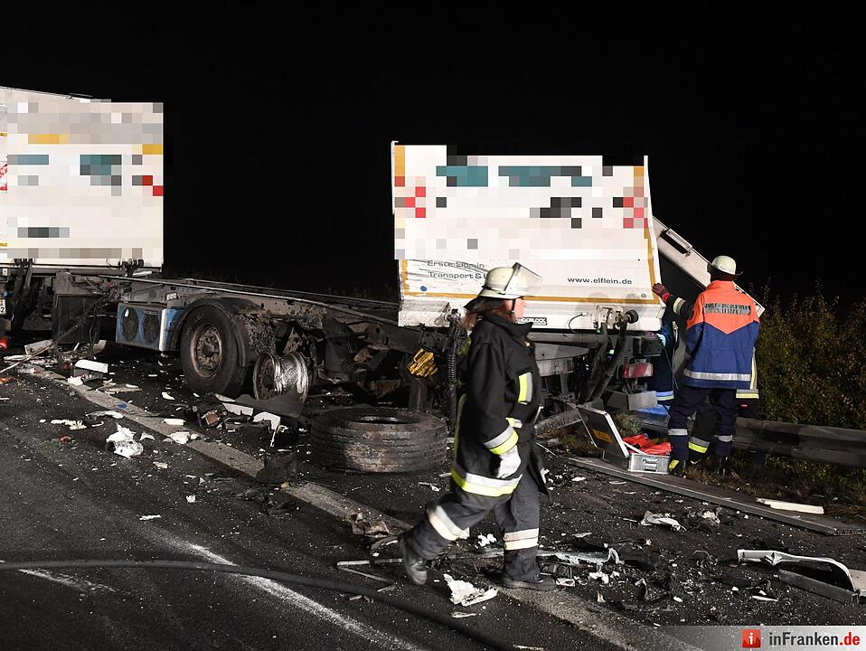 Schwerer Unfall auf A70 bei Bamberg