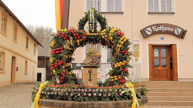 Der Osterbrunnen in Wonsees Foto: Ferdinand Merzbach