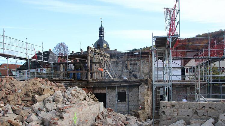 Die Anbauten wurden in den vergangenen Wochen weggerissen. Auch vom denkmalgeschützten Haupthaus wird nicht viel erhalten bleiben. Fotos: Alexander Hartmann
