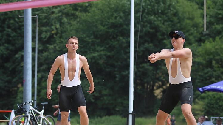 Beachvolleyball-Turnier in Oberbach. Sebastian Schmitt