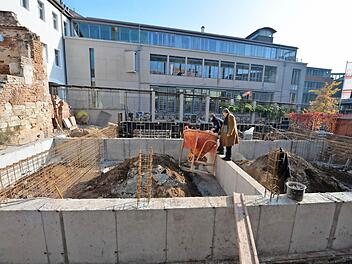 Bis Sommer 2016 soll in der Tiefe des Grundstücks ein Haus mit vier Wohnungen entstehen.   Alle Fotos: Ronald Rinklef
