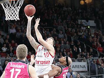Spiel Brose Baskets gegen Telekom Baskets am 3.1.16 Foto: sportpress