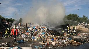 Feuer in der Sortiernlage