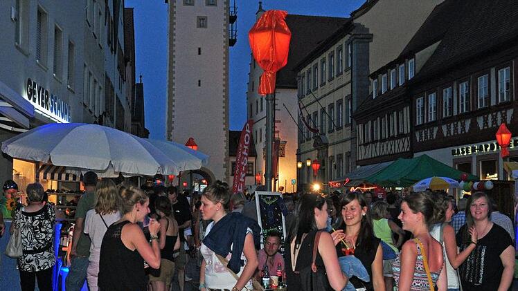 Nachtschwärmer aufgepasst: Bis 24 Uhr dauert das 11. Haßfurter Musik- und Kunstfestival des Aktionskreises Haßfurt Aktiv.Ulrike Langer