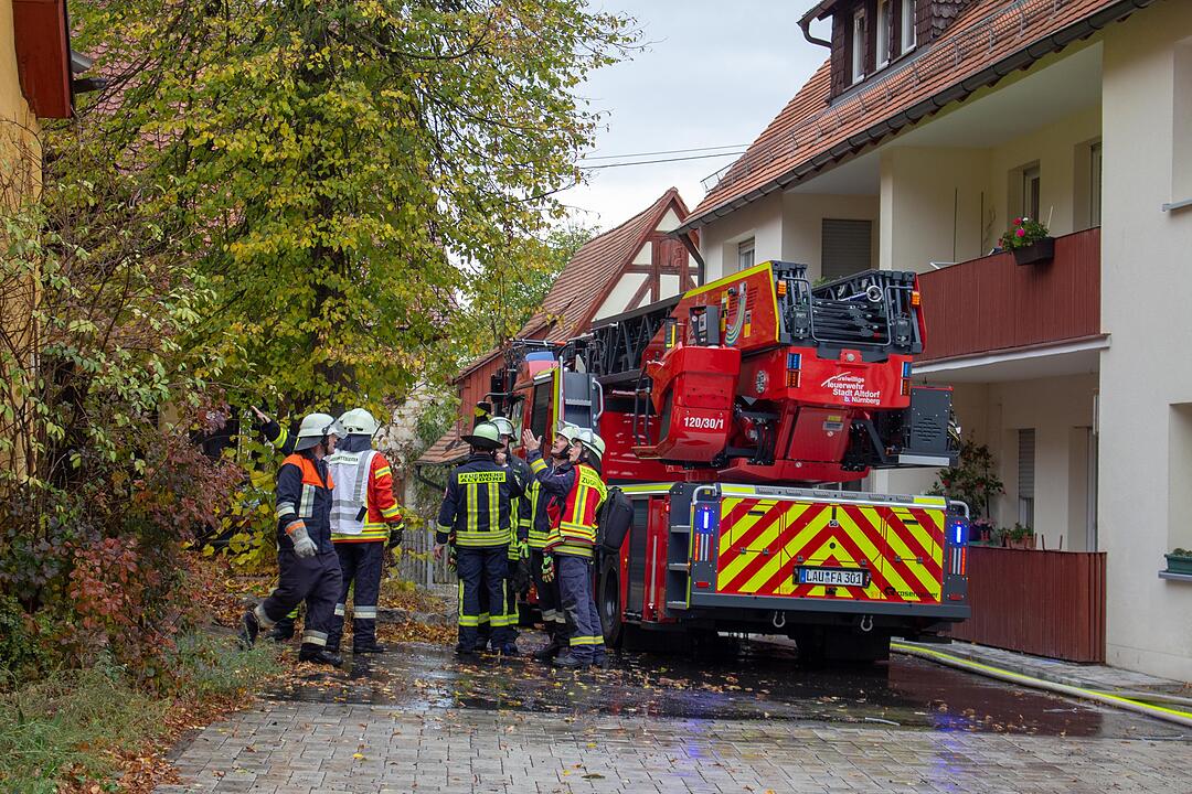 Scheune brennt: Großbrand in Mittelfranken führt zu hohem Sachschaden