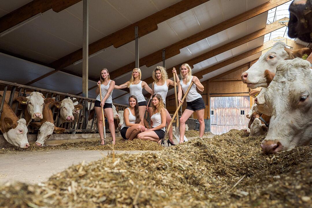Fotoshooting für den Jungbauernkalender 2018
