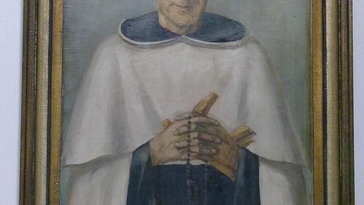 Dieses Porträt von Bruder Alois Ehrlich befindet sich an seiner Grabstätte.