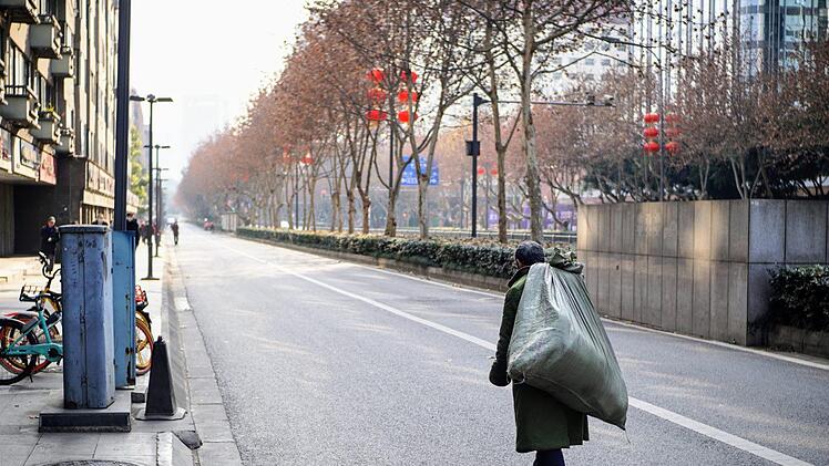 Das Corona-Virus erreichte im Januar Chengdu: Von einem Tag auf den anderen waren die Straßen  wie ausgestorben. Foto: Bastian Sünkel