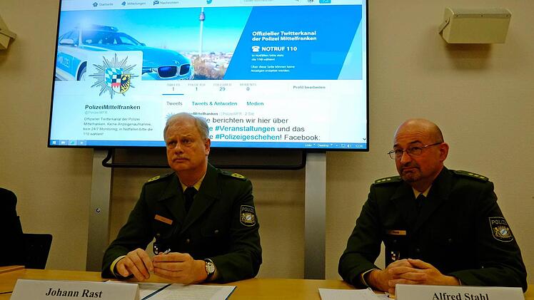 Polizeipräsident Johann Rast und Projektleiter Alfred Stahl. Foto: Pelke