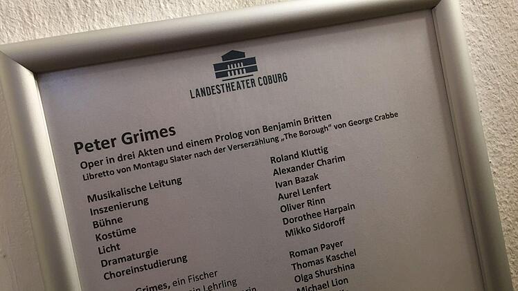 Zum umjubelten ERfolg wurde die Coburger Erstaufführung von Benjamin Brittens Oper "Peter Grimes" am Landestheater.Foto: Jochen Berger