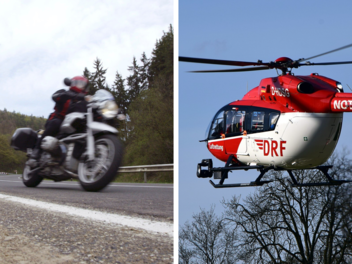 Motorradfahrer (37) verletzt sich schwer - er st&uuml;rzte mit dem Kopf voran