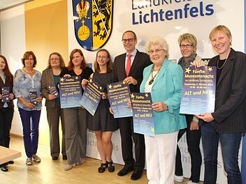 Vorfreude: Die Verantwortlichen freuen sich, die fünfte Museumsnacht im Landkreis Lichtenfels am 2. Oktober steht unter dem Motto "Alt und Neu". Foto: Gerda Völk