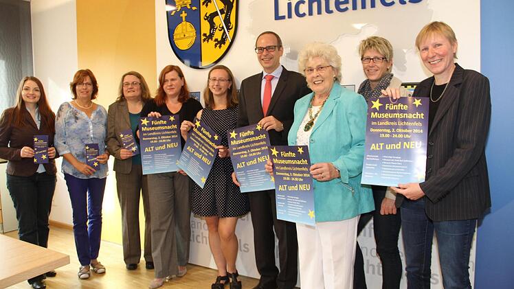 Vorfreude: Die Verantwortlichen freuen sich, die fünfte Museumsnacht im Landkreis Lichtenfels am 2. Oktober steht unter dem Motto "Alt und Neu". Foto: Gerda Völk