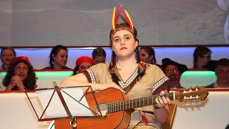 Annika Kestel begeisterte als Indianerin. Foto: Veronika Schadeck