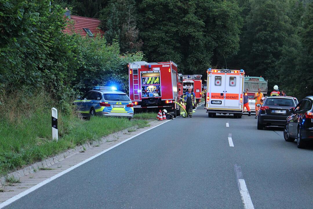 Landkreis Bayreuth: Motorradfahrer bei Unfall schwer verletzt