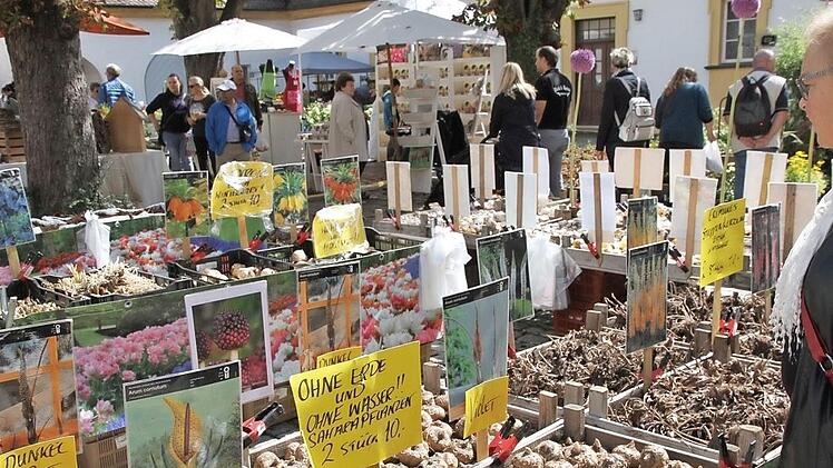 Auf Schloss Bammersdorf gab es für Gartenfreunde viel zu sehen.  Foto: Mathias Errlwein