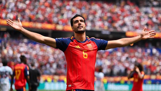 Mikel Merino traf zuletzt in zwei aufeinanderfolgenden K.o.-Spielen als Einwechselspieler f&uuml;r Spanien.