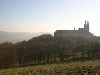 Kloster Banz - vom Altbaiern Dientzenhofer geplant und von Tiroler Fachleuten ausgeführt: Günter Dippold wird im nächsten Jahr in Banz über die Geschichte der Gastarbeiter in der Zeit des Barock sprechen, die Franken mit sehenswerten Gebäuden bereicherten. Foto: Matthias Einwag