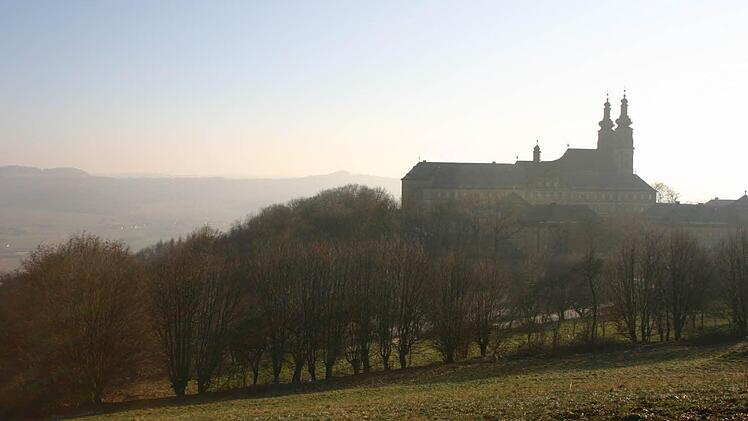 Kloster Banz - vom Altbaiern Dientzenhofer geplant und von Tiroler Fachleuten ausgeführt: Günter Dippold wird im nächsten Jahr in Banz über die Geschichte der Gastarbeiter in der Zeit des Barock sprechen, die Franken mit sehenswerten Gebäuden bereicherten. Foto: Matthias Einwag