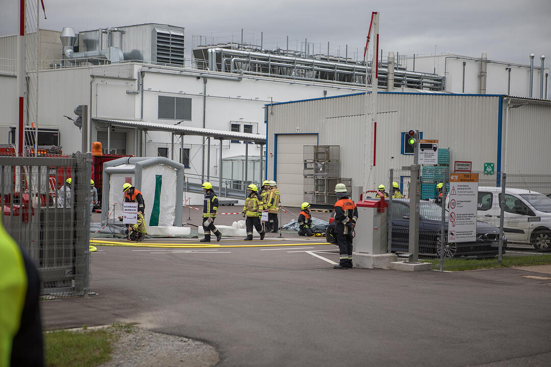 Säureaustritt bei Firma in Ansbach