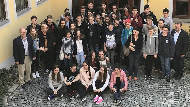 Tschechische Gastsch&uuml;ler zu Gast in Wiesentheid