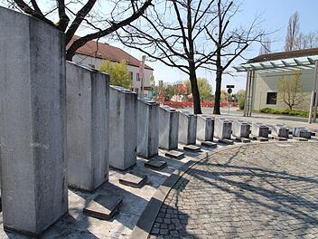 Der Zeitbrunnen am Forchheimer Bahnhof Foto: Ronald Heck