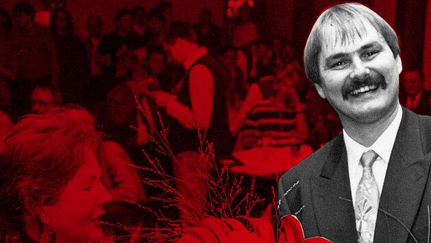 Wahlabend 1998: Uwe Hiksch hat gewonnen