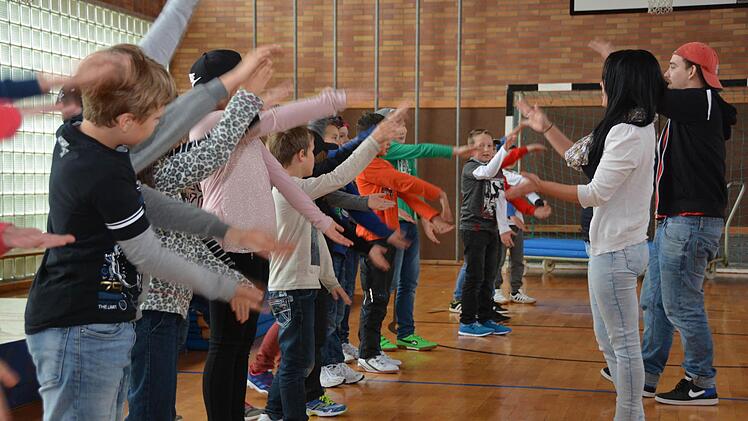 Hip-Hop-Unterricht in der Pressecker Grundschule Foto: Dagmar Besand