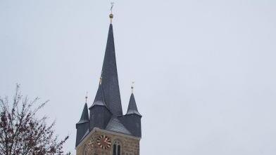 Weihnachtsmarkt im Schatten der Memmelsdorfer Kirche Foto: Joseph Beck