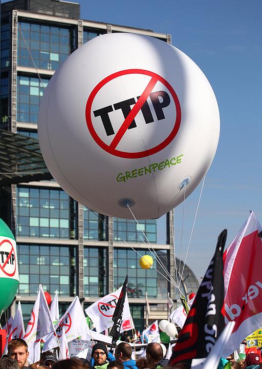 Demonstration gegen TTIP und Ceta