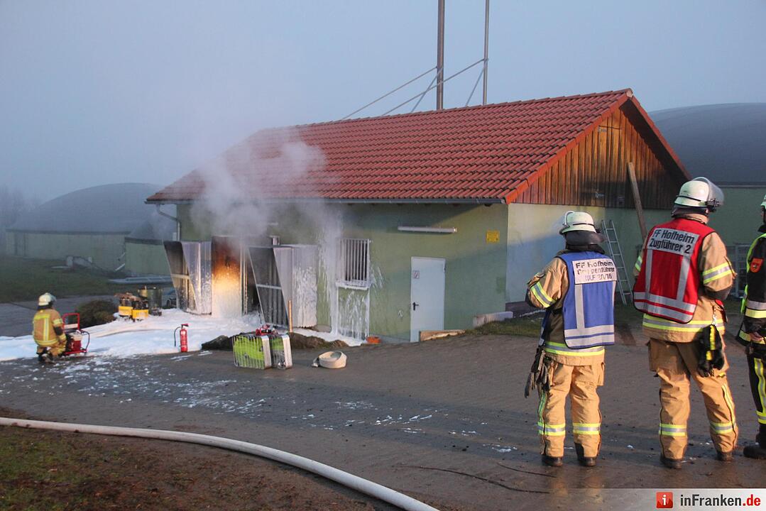 Biogasanlage brennt im Kreis Haßberge: 17 Häuser nun ohne Heizung